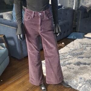 Levi's Mauve Wide Leg Corduroy Pants